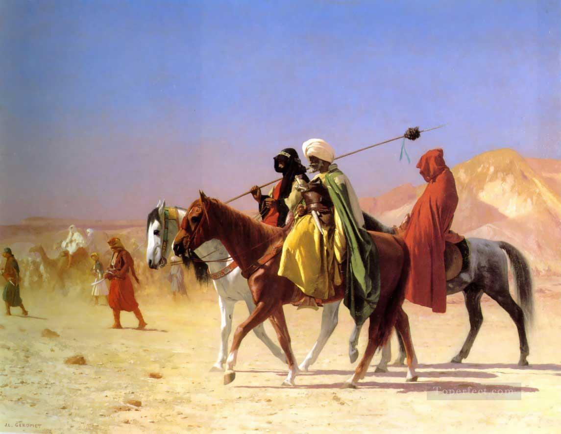 Arabs crossing the Desert Arab Jean Leon Gerome Oil Paintings